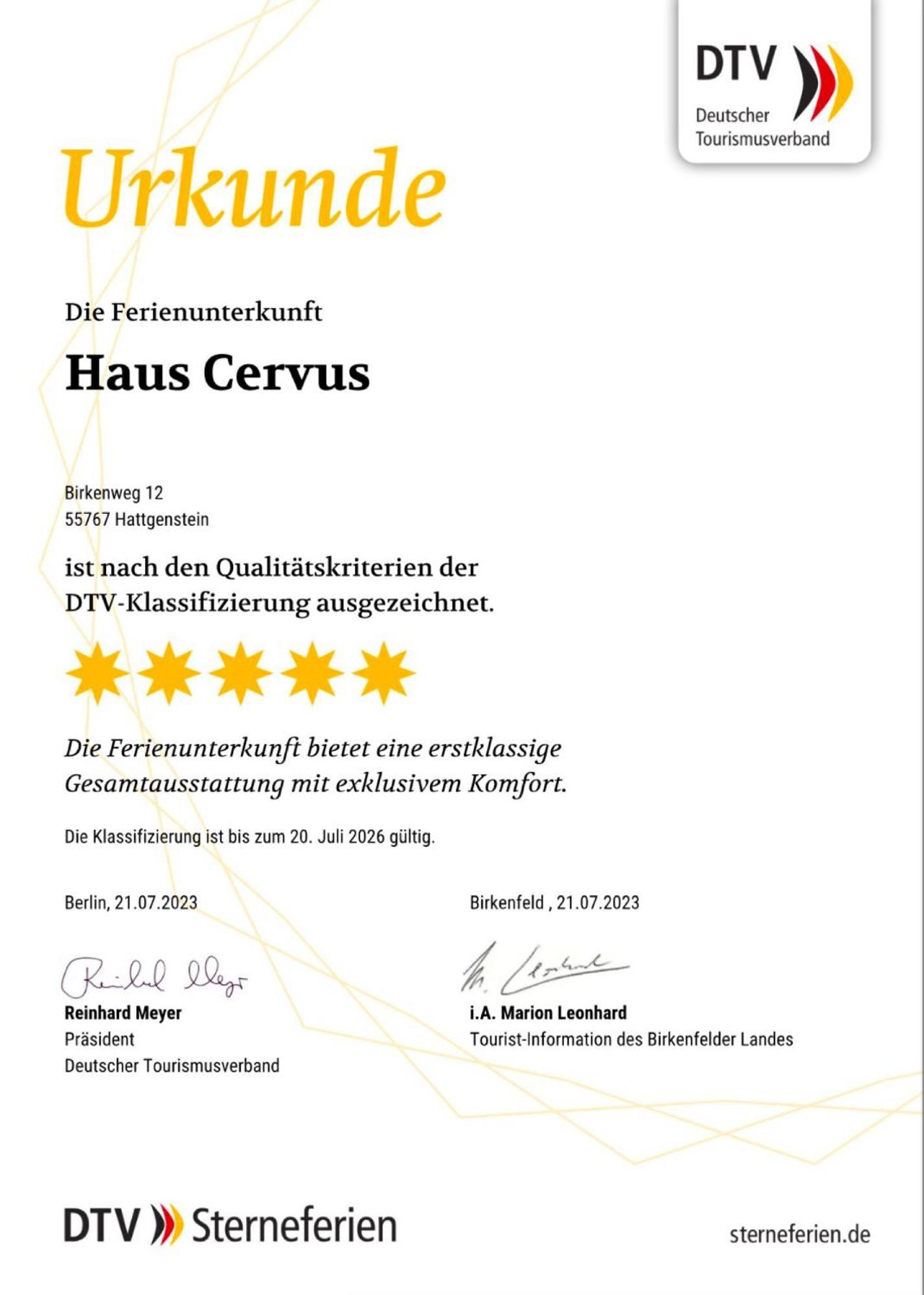 Villa Haus Cervus Hattgenstein Esterno foto